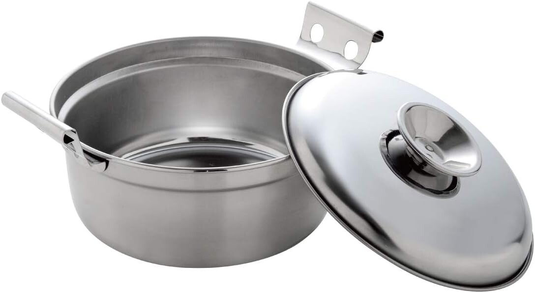 

Ernest A-77043 Кастрюля с двумя ручками, 5,5 дюймов (14 см), для газовых плит, нержавеющая сталь, емкость на 1 л, 3,8 галлона (3,8 галлона), бренд, используемый крупными ресторанами Arnest, Stainless