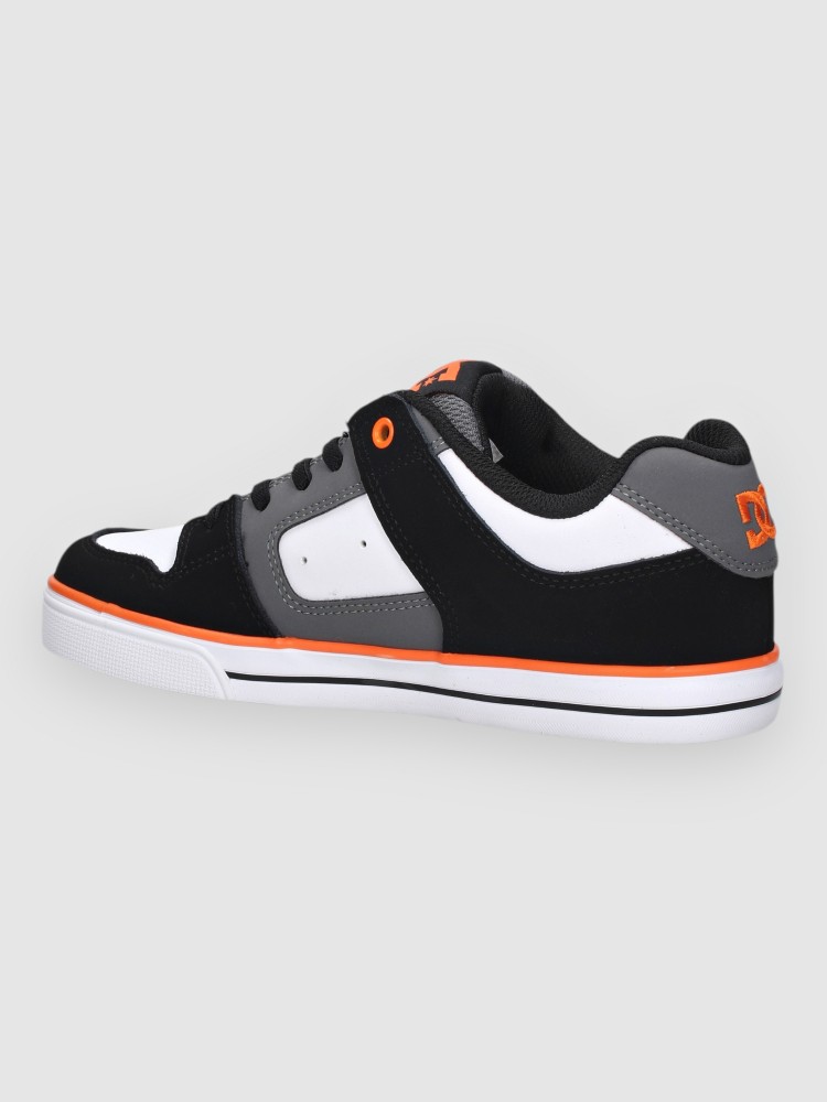 Кеды DC Pure Elastic Kids Skateschuhe, grey/black/white — фото 2
