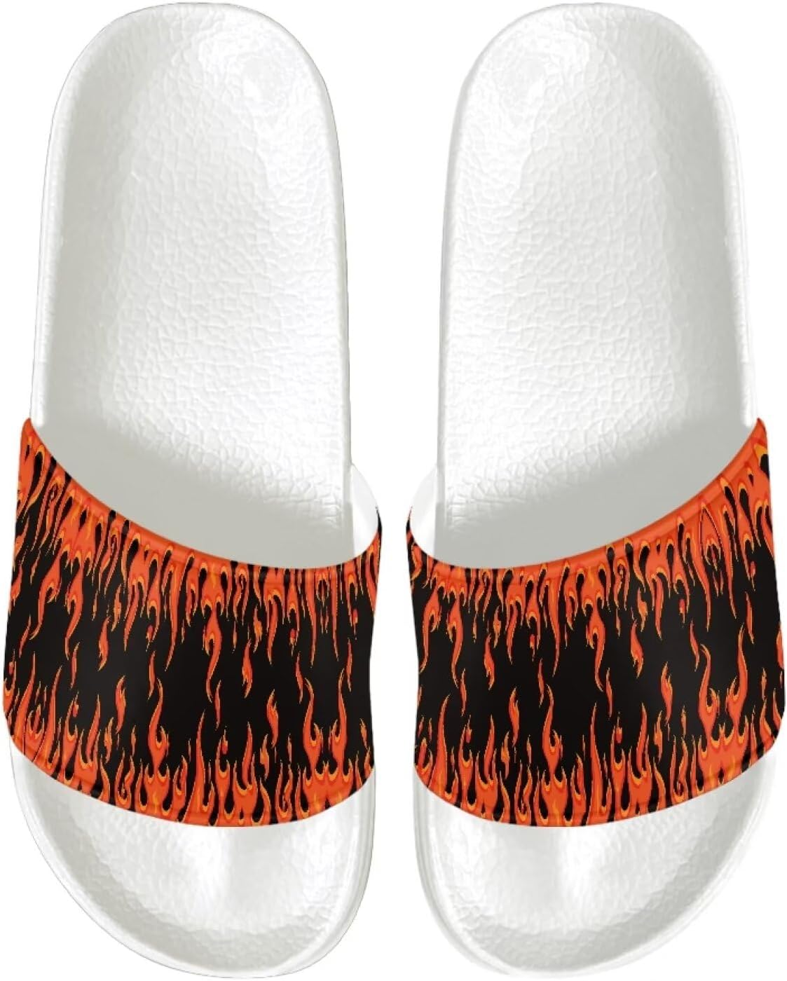 

Мужские сандалии с противоскользящей подошвой, ультракомфортные шлепанцы, легко надеваются, быстро сохнут, для душа, ванны, спа и бассейна, легкие шлепанцы с открытым носком Psesaysky, Fire Flame