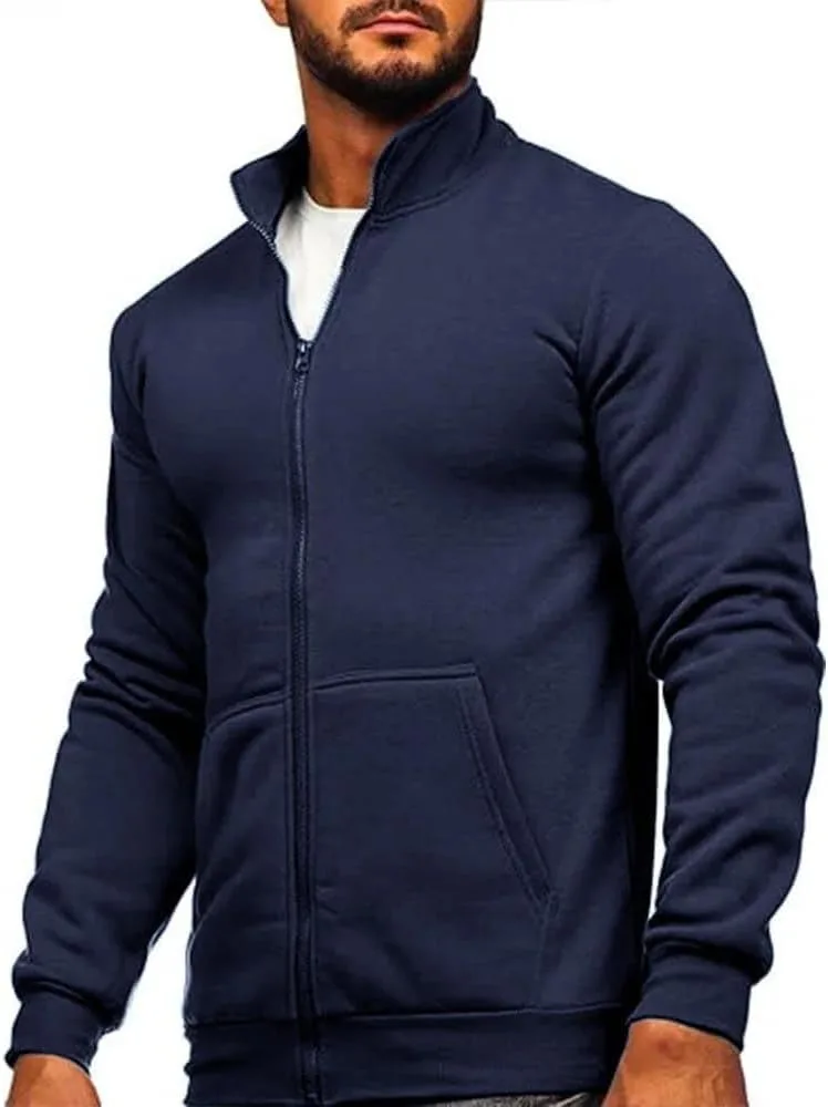 Мужская худи на молнии с длинными рукавами Slim Fit для спорта — фото 3