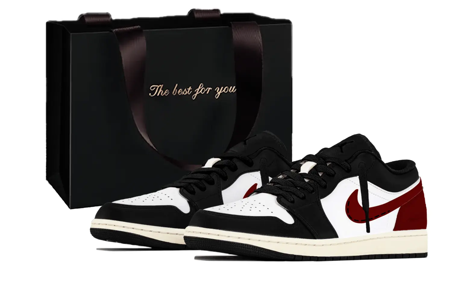 

Jordan Кроссовки Air 1 Abrasion Resistant Breathable Low top Vintage Basketball Unisex Red