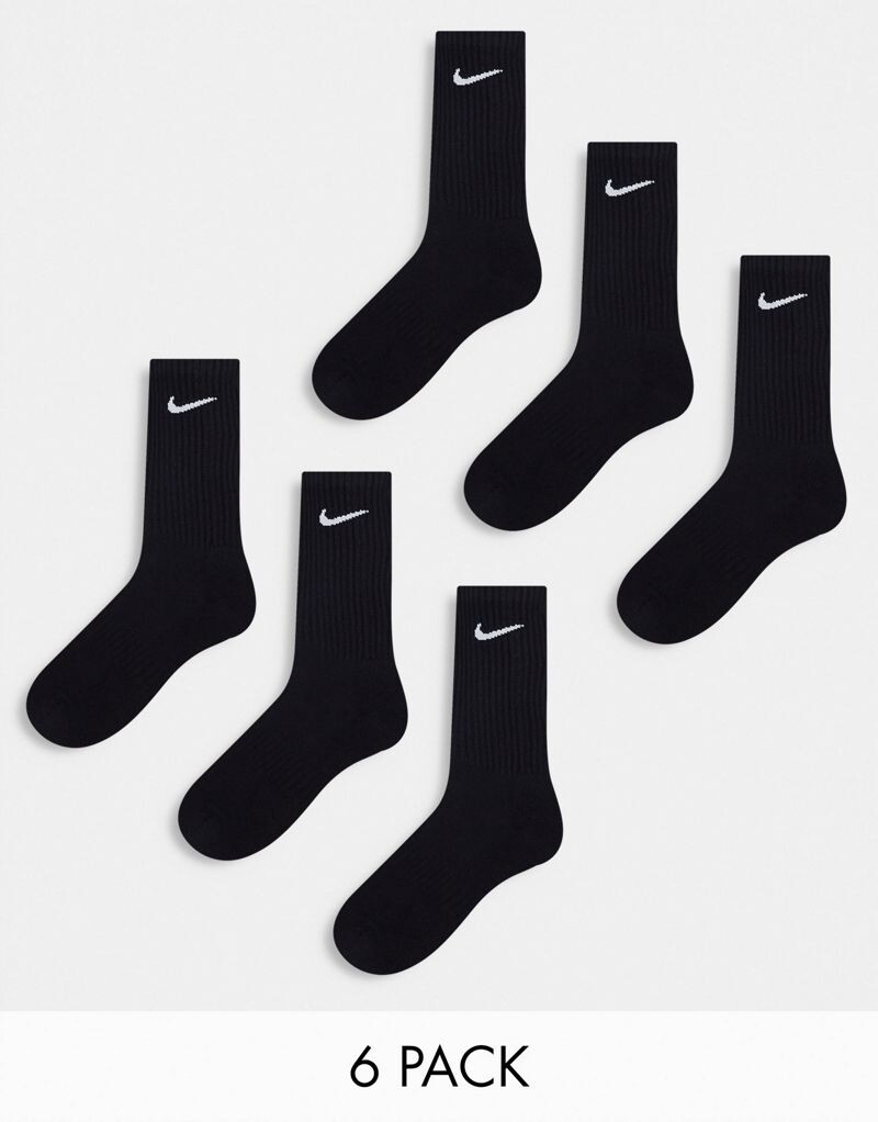 

Черные носки Nike Training Everyday Cushioned (6 штук)