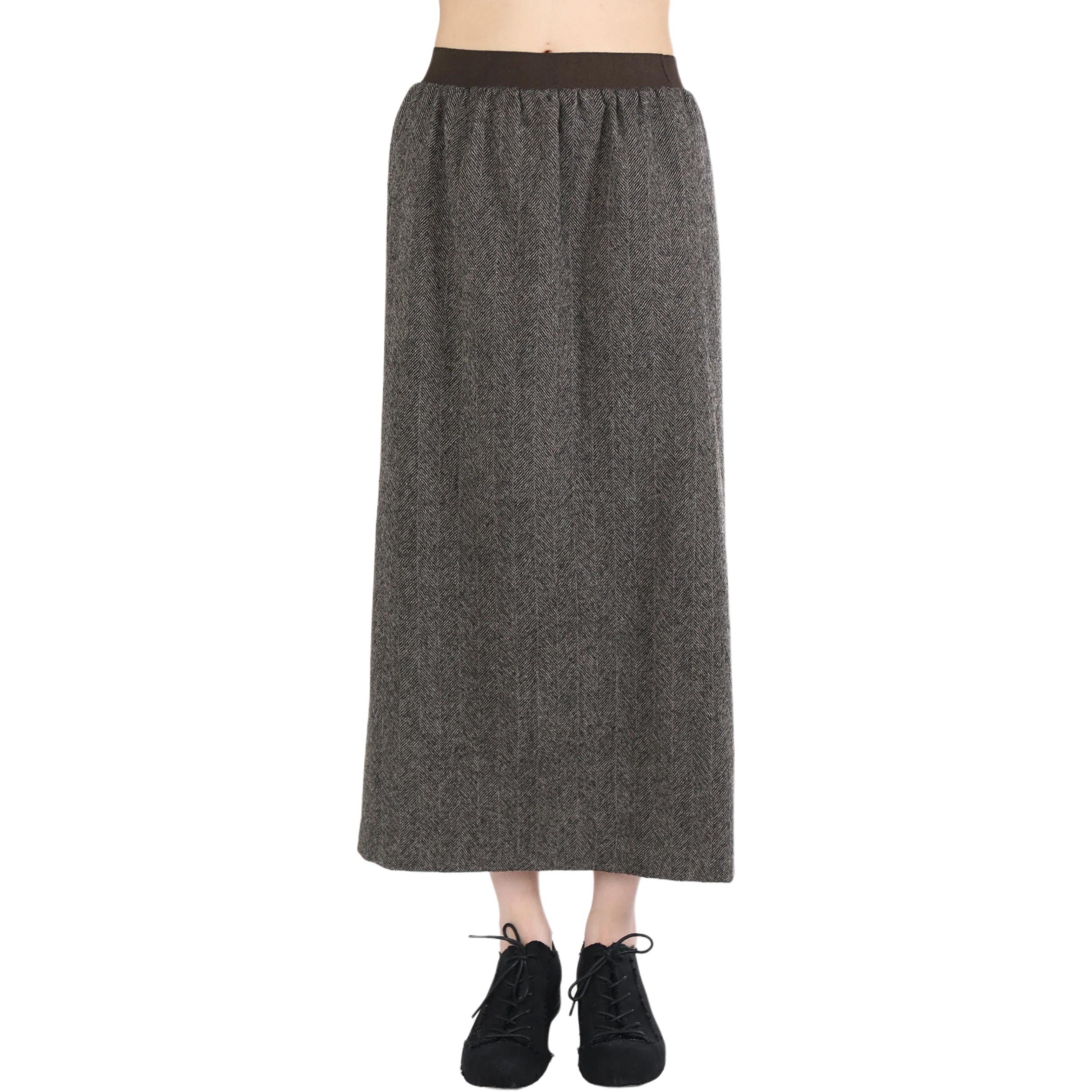 

Юбка миди из шерсти UMA WANG, серая