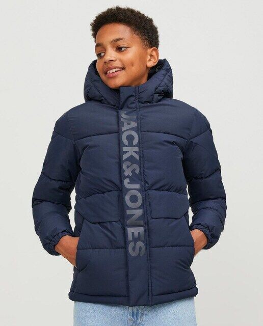 

Пуховик для мальчика Jack & Jones, темно-синий