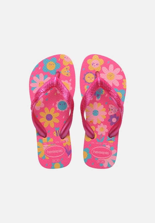 Сандалии flores с т-образным ремешком Havaianas, Pink Flux/Pink Gum — фото 4