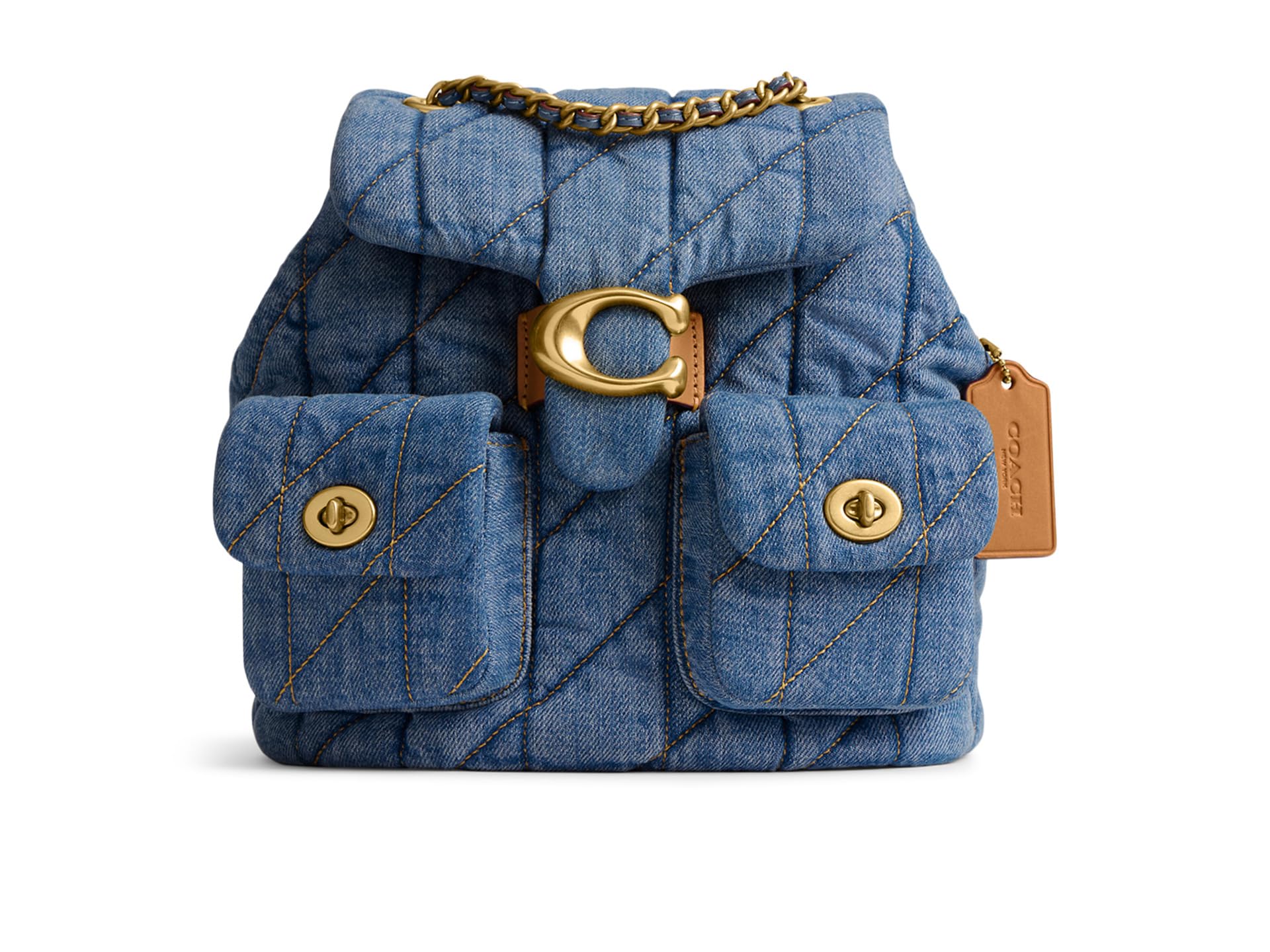 

Рюкзак COACH Tabby Backpack, цвет Indigo