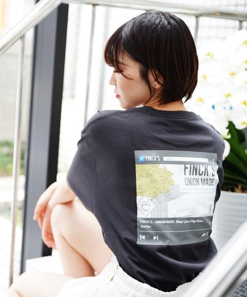 

WESTSEA Футболка с коротким рукавом, хлопок, свободный крой, с иллюстрацией, FINCK'S, серый