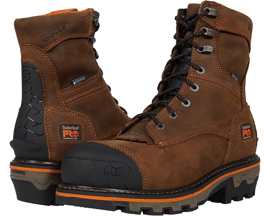 

Ботинки Timberland PRO Boondock HD Logger 8" Composite Safety Toe Insulated Waterproof, цвет Mocha Brown