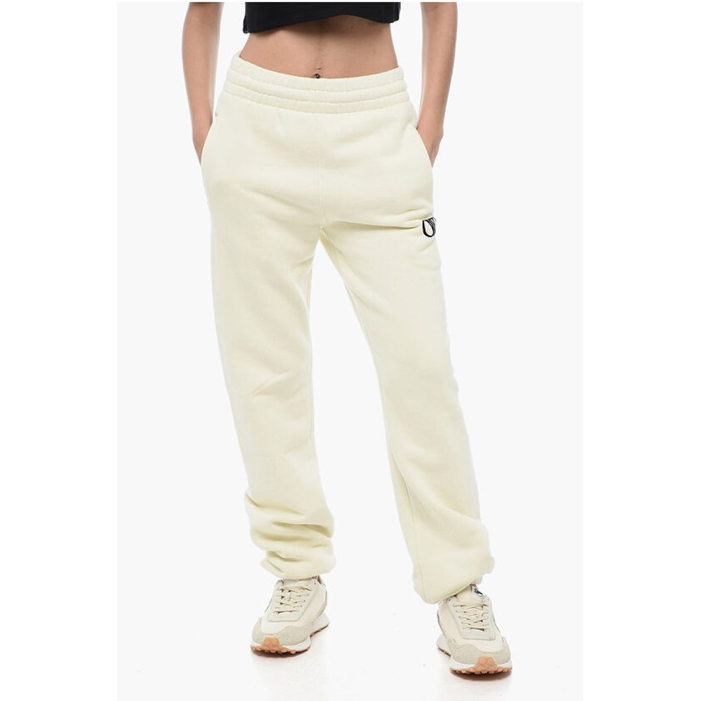 

Джоггеры из матового хлопка с вышитым логотипом Off-White, Beige