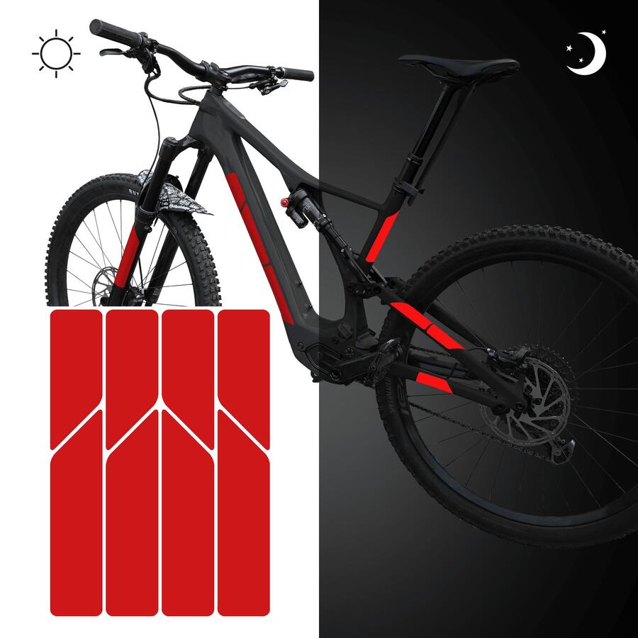 

RIESEL DESIGN светоотражающие наклейки, велосипедный шлем, светоотражающая пленка для горного велосипеда для безопасности