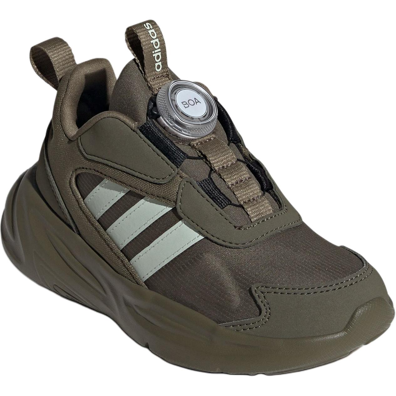 Детские кроссовки Ozelle с низким верхом, устойчивые к истиранию Adidas, оливковый/зеленый — фото 2