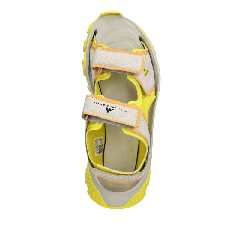 Сандалии Hika Outdoor от Stella McCartney Цвета Мелкий Жемчуг Ярко-Желтый Приглушенный Оранжевый Женские Adidas Серый Желтый — фото 4