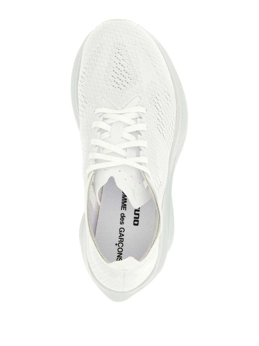 Кроссовки X Mizuno Wave Rebellion Pro 3 с ажурными вставками Comme Des Garcons, белый — фото 3