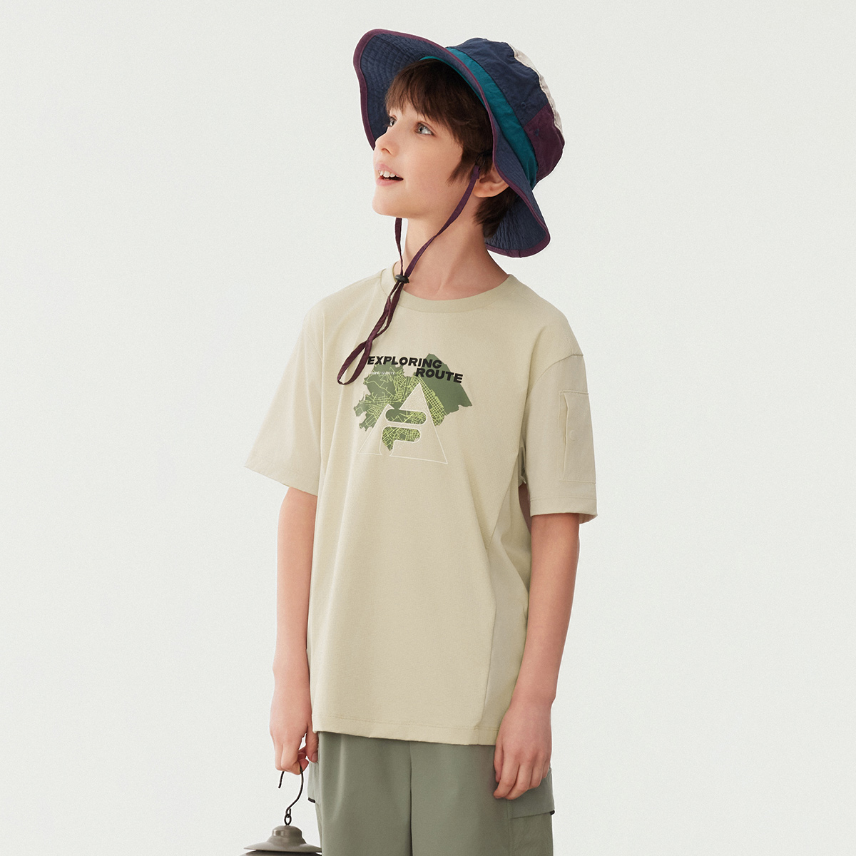 Футболка Elegant Gray для подростков FILA KIDS, серый — фото 4