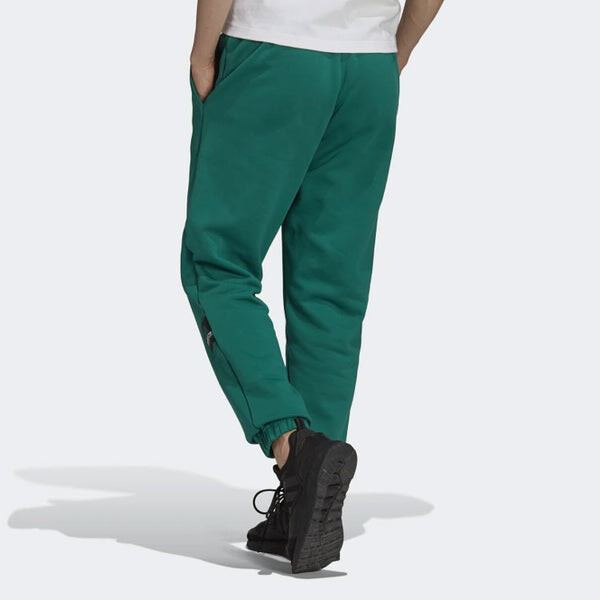 Спортивные штаны Men's adidas Logo Solid Color Loose Bundle Feet Sports Pants/Trousers/Joggers Green, зеленый — фото 3