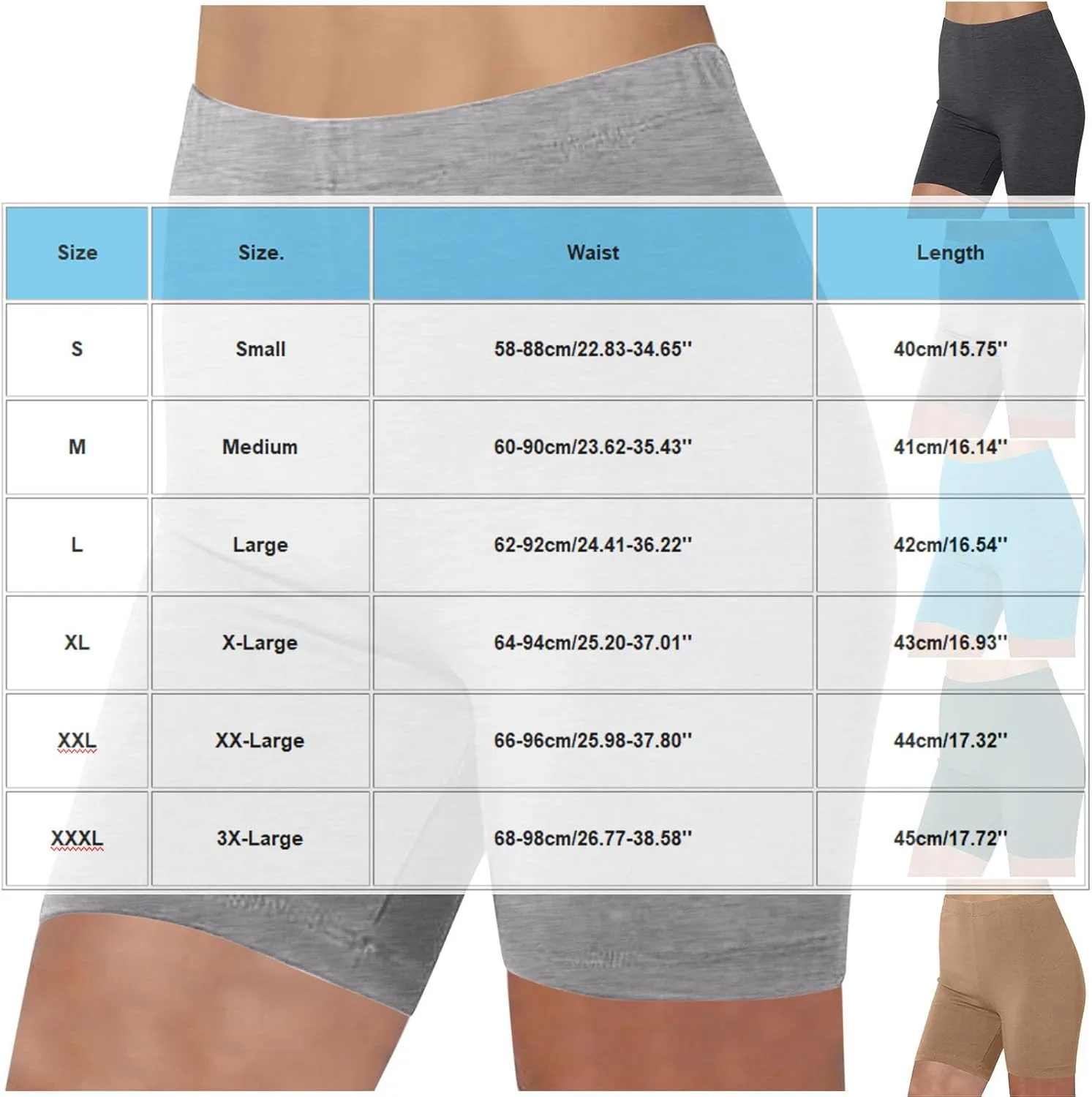Женские шорты-боксеры Seamless Anti Chafing из хлопка — фото 2