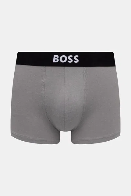 Боксеры мужские из хлопка с эластаном Trunk 3P ONE 3 шт BOSS, серый — фото 4