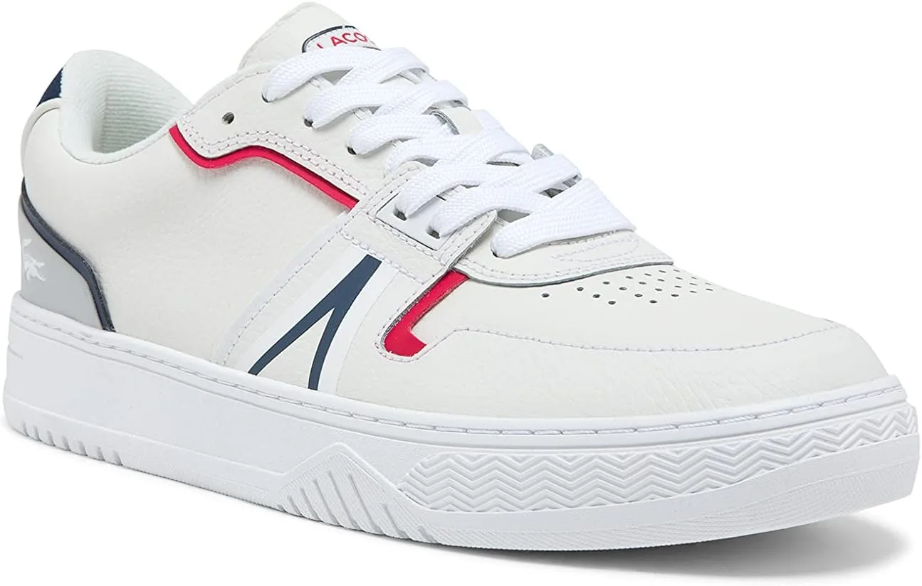 Кожаные кроссовки Lacoste L001 бежевого цвета — фото 3
