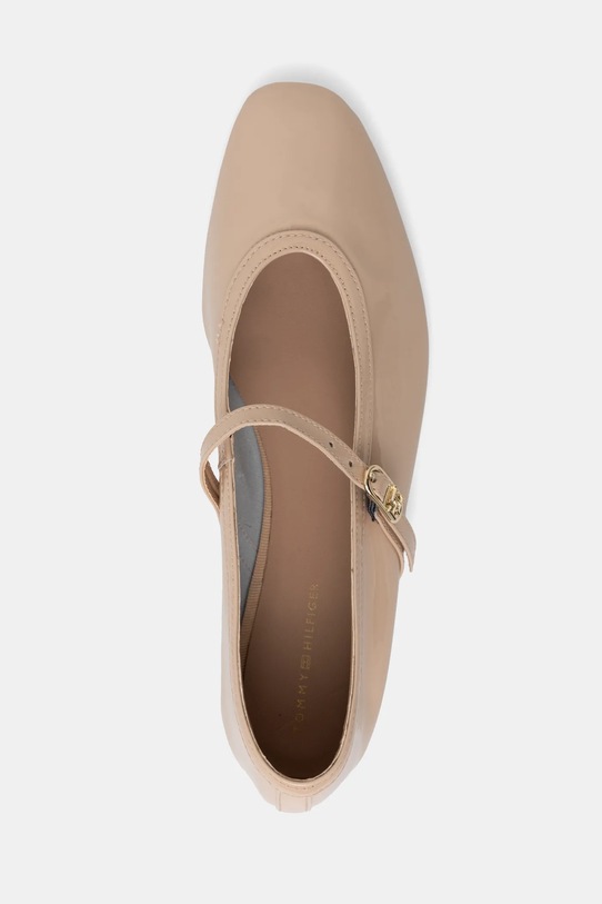 Кожаные балетки BALLERINA MARYJANE PATENT Tommy Hilfiger, бежевый — фото 4