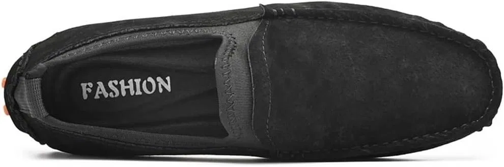 Мокасины кожаные Loafers Moccasins Shoes Black PUGHGAETZF — фото 4
