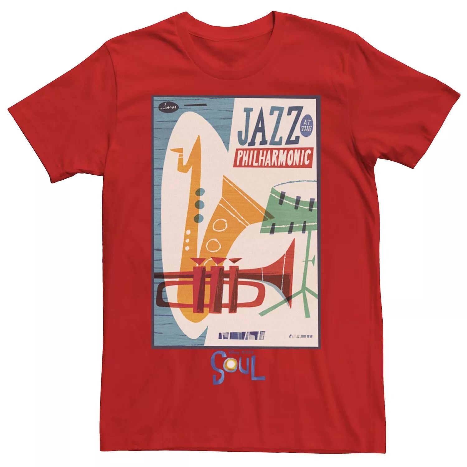

Мужская футболка с плакатом Disney/Pixar Soul Jazz Philharmonic Disney / Pixar