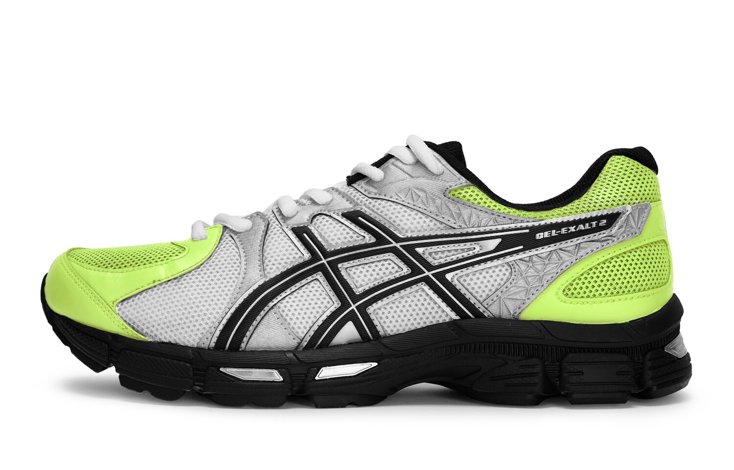

Кроссовки женские Gel-Exalt 2 с низким верхом, черные/серебристые/желтые Asics