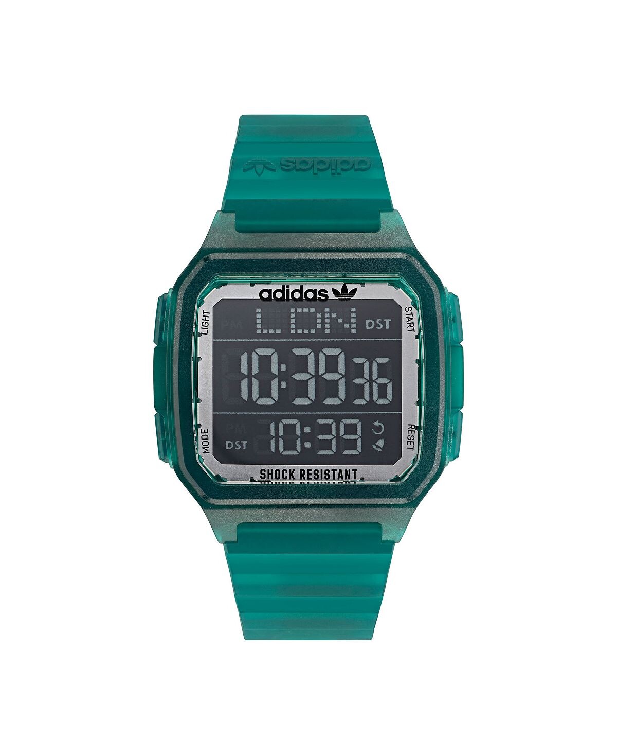 

Часы унисекс Gmt Digital One Gmt с зеленым полимерным ремешком, 47 мм adidas, зеленый