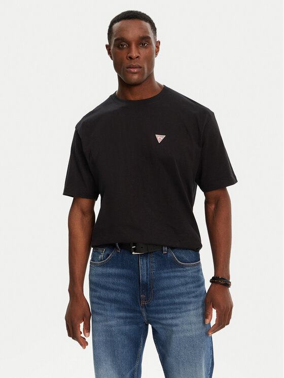 

Футболка обычного кроя M4YI46 K8FQ4 Guess Jeans, черный