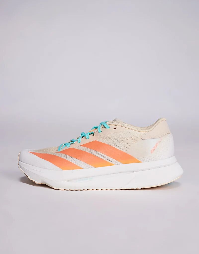 Кроссовки Adidas Running Adizero SL2 оранжевого и синего цветов — фото 2