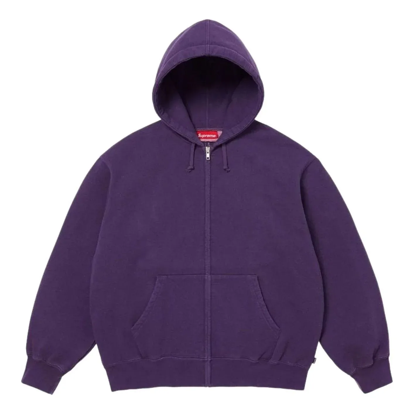 Толстовка Supreme SS26 с вырезами и застежкой-молнией, фиолетовая — фото 2