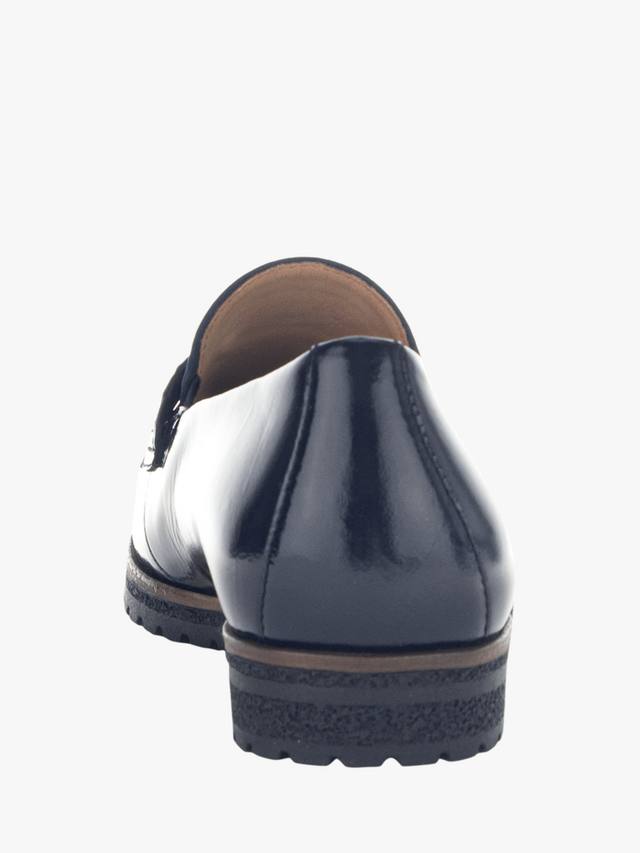 Элегантные кожаные лоферы Elder Wide Fit Gabor, Navy — фото 3