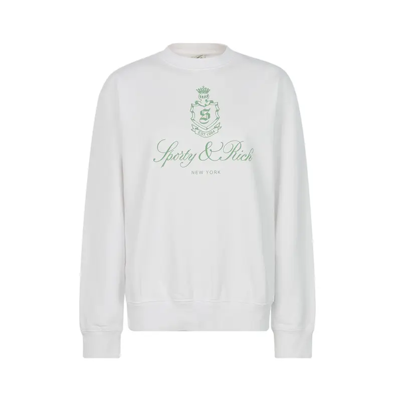 

Вендом Хлопковый Свитшот SPORTY & RICH, Белый