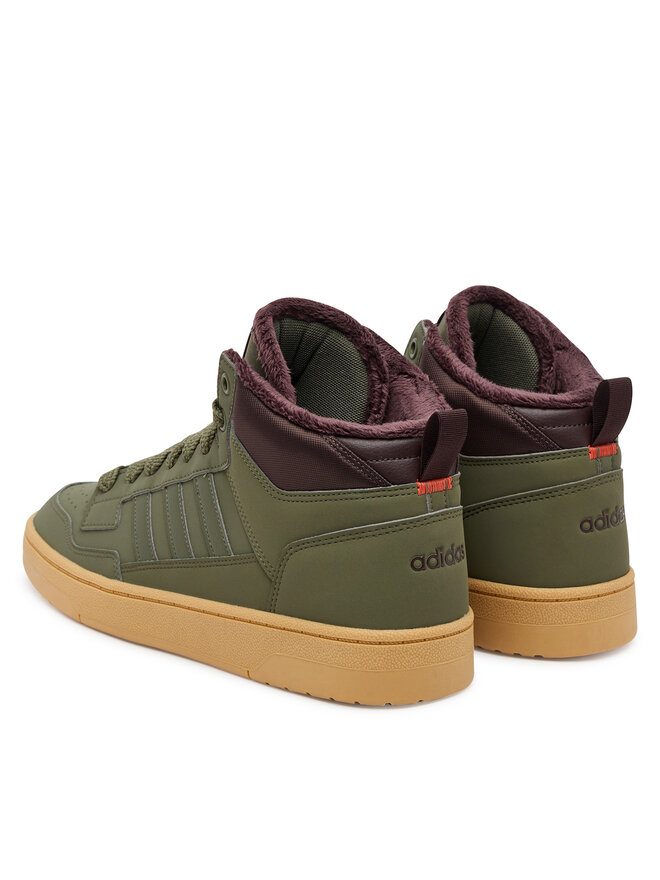 Кроссовки Rapid Court Mid Winterized JR0184 Adidas, зеленый — фото 3