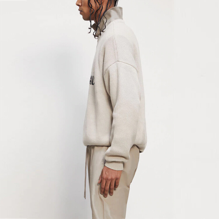 Осень-Зима 2020 Свитер Унисекс Мох Fear Of God Essentials, цвет Moss — фото 4