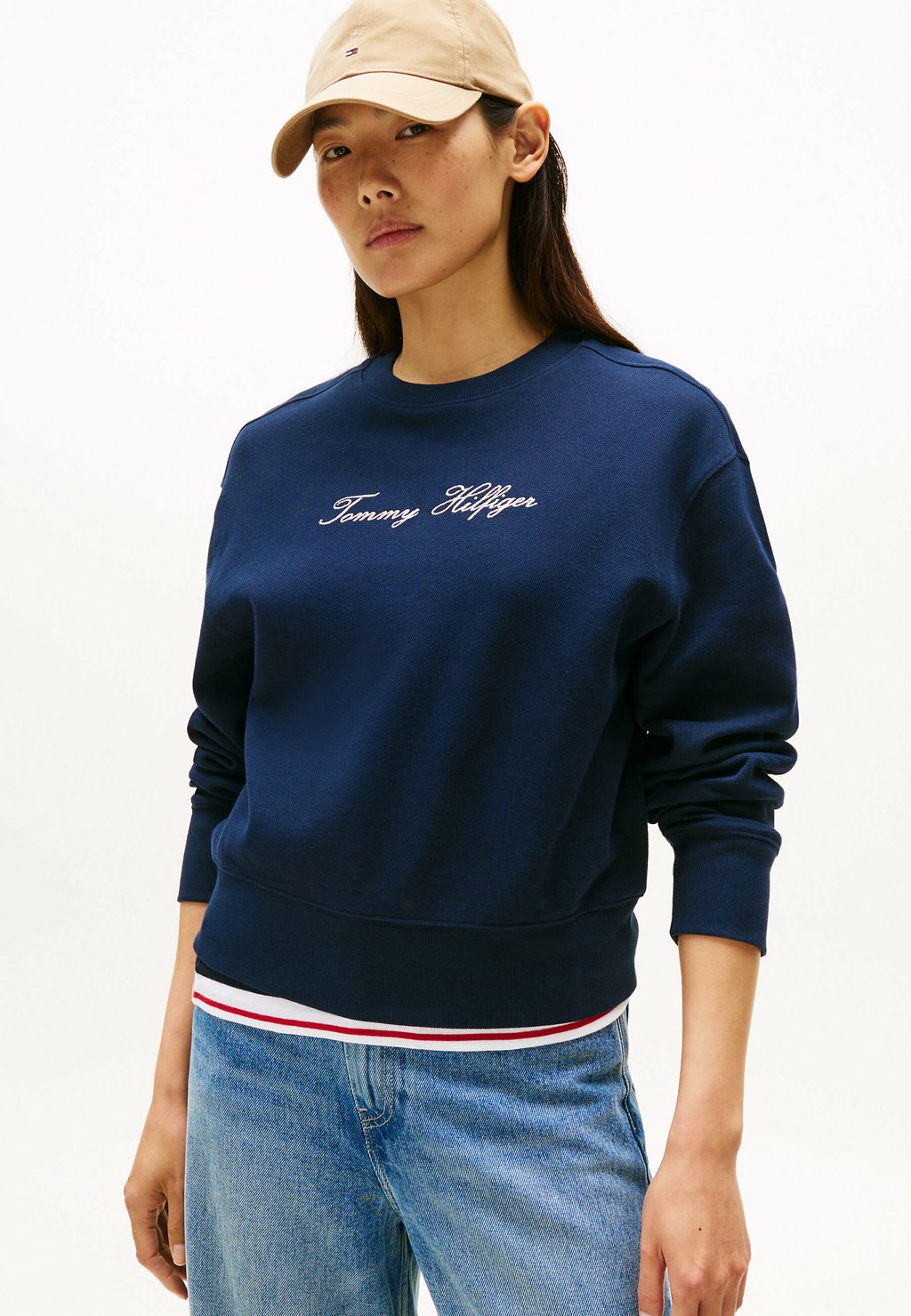 

Толстовка CREW NECK Tommy Hilfiger, темно-синий