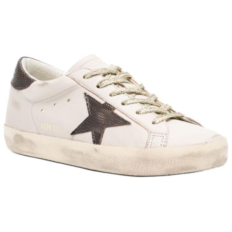 Кроссовки для скейтбординга Super-Star женские, низкие, белые Golden Goose — фото 3