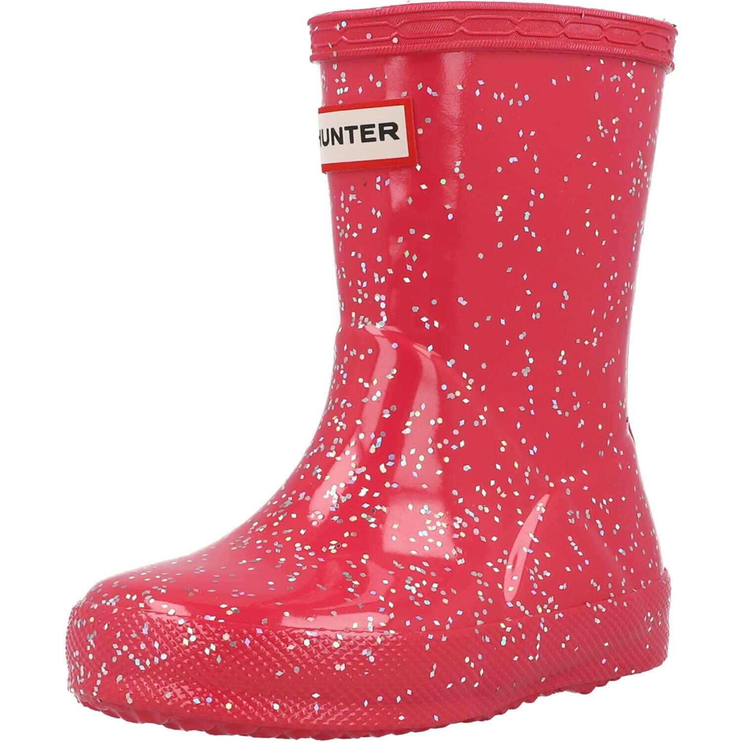Ботинки Hunter Kids Original First Classic Giant Glitter Wellington Boots (Toddler/Little Kid) — фото 2