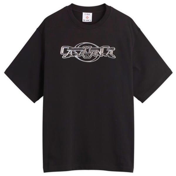 

Черная футболка свободного кроя с 3D-принтом Casablanca, черный