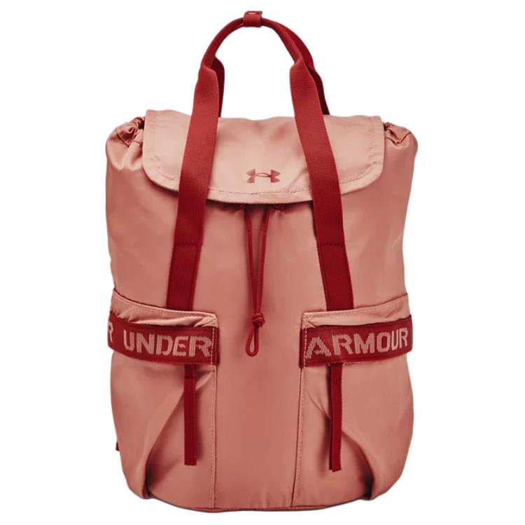 

Under Armour Женский нейлоновый рюкзак красный и оранжевый, Red & Orange