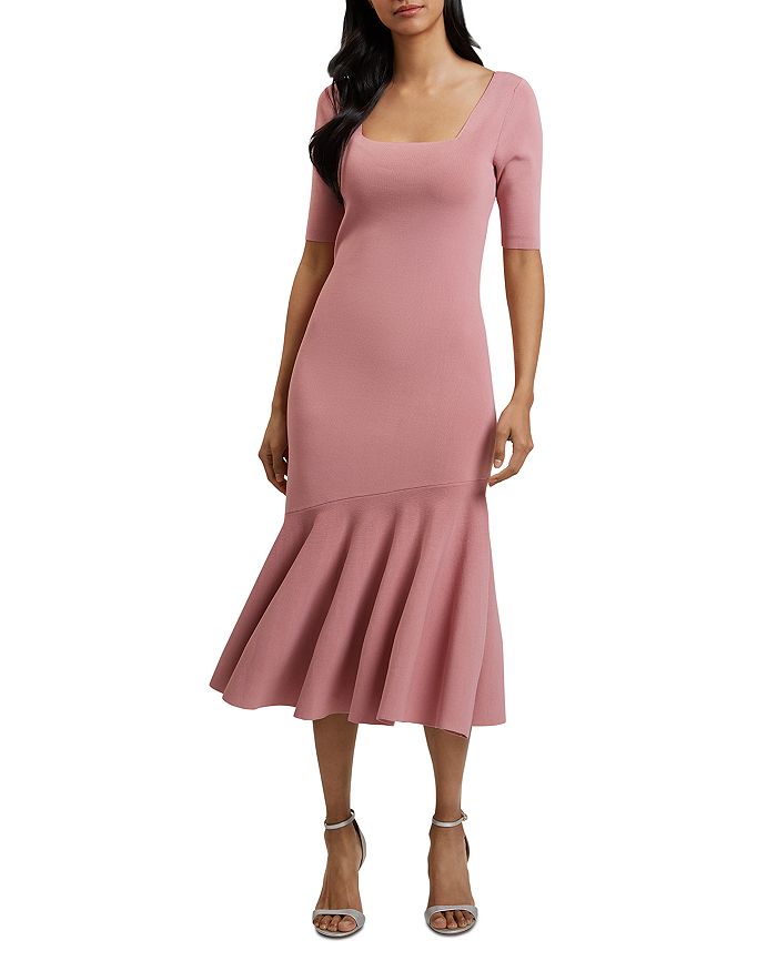 

Миди-платье Miyhaa вязаное Ted Baker, розовый