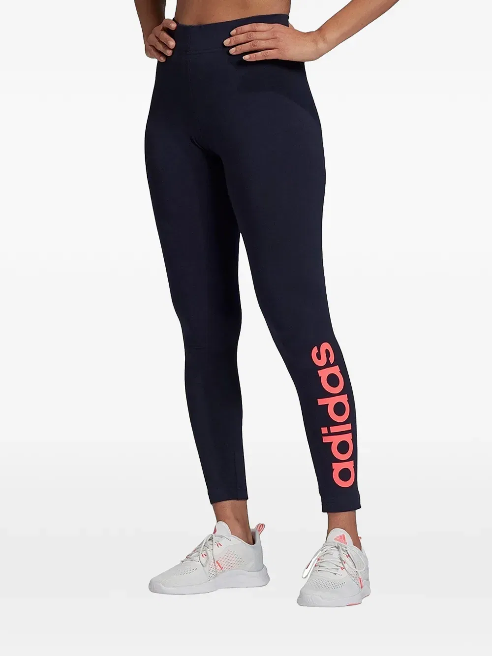 Леггинсы линейного микса Adidas, синий