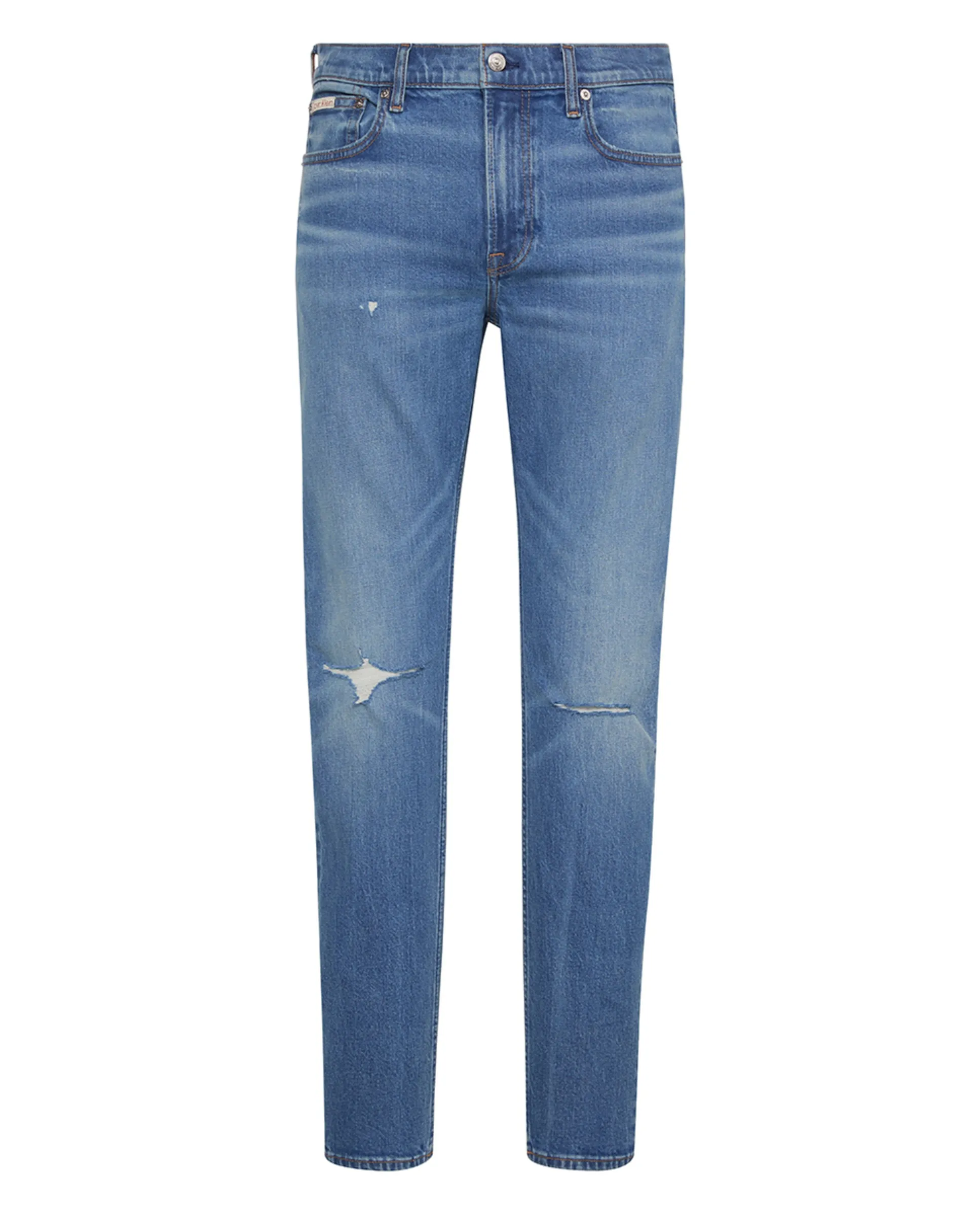 

Мужские джинсы ковбоя облегающие зауженные Calvin Klein Jeans, синий