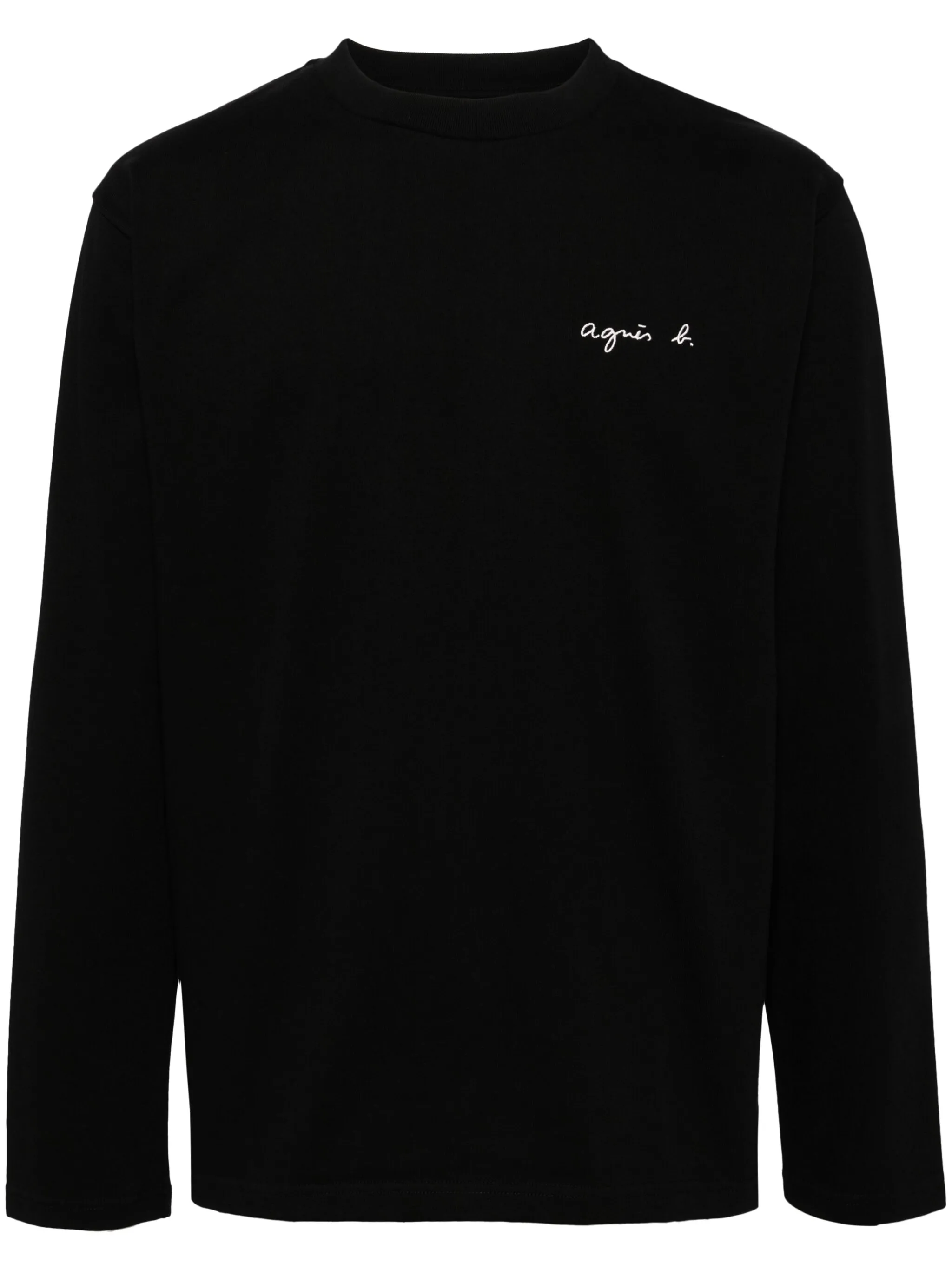 

Футболка с вышитым логотипом Agnès B., черный