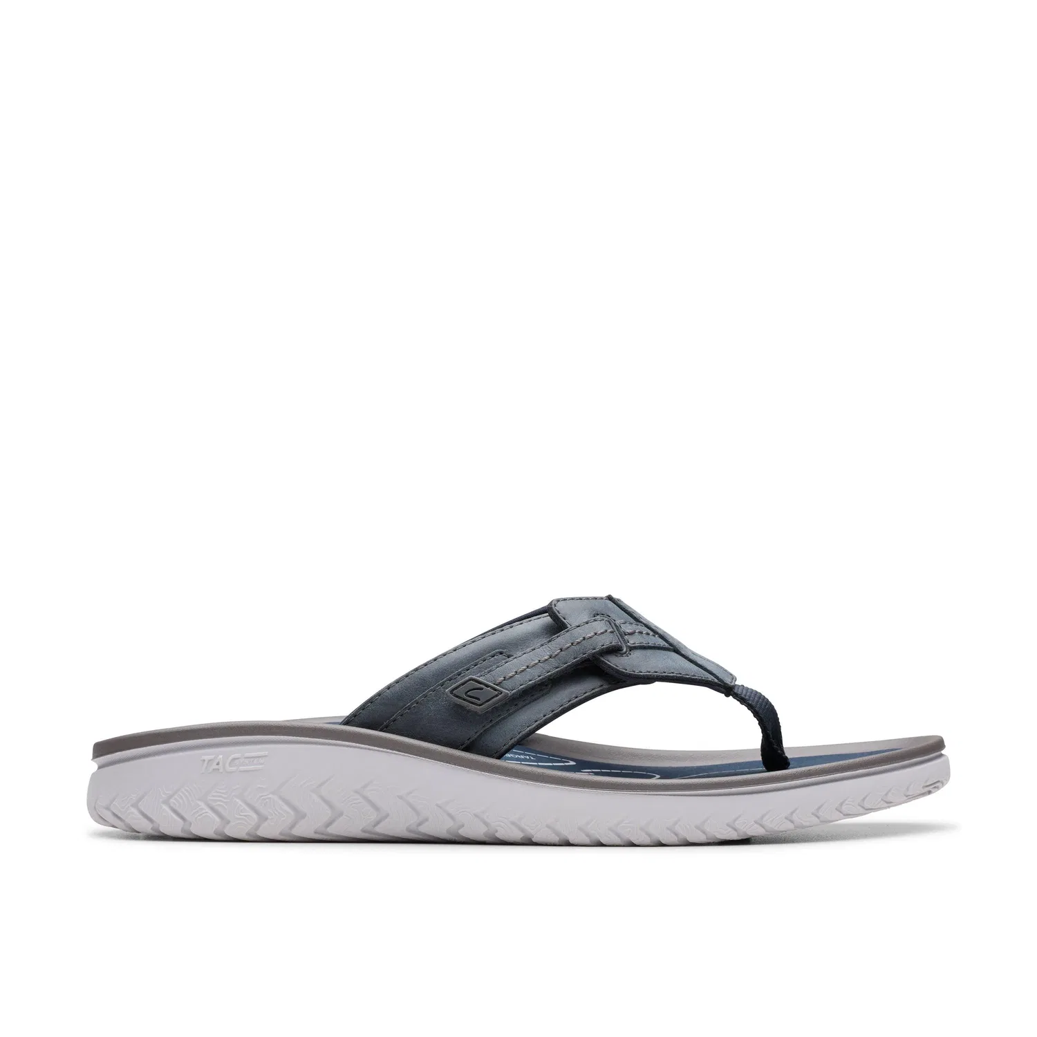 Сандалии-вьетнамки Clarks Wesley Sun Navy Leather, синий