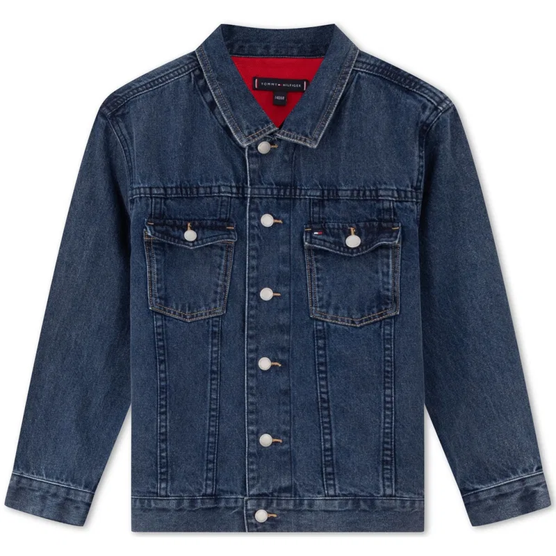 Куртка Blue Red White Multicolor Kids' Tommy Hilfiger, Denim Blue Red White M01