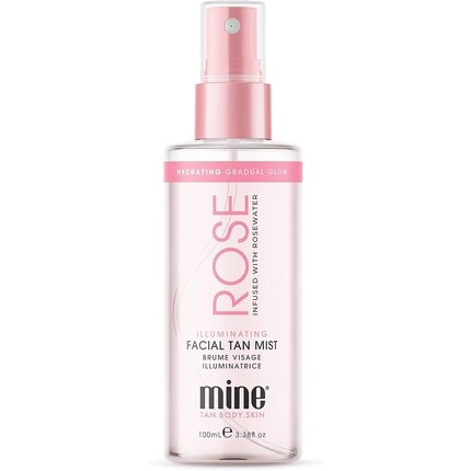 

Осветляющий спрей для загара для лица Rose 100 мл розовой воды, Minetan Body.Skin