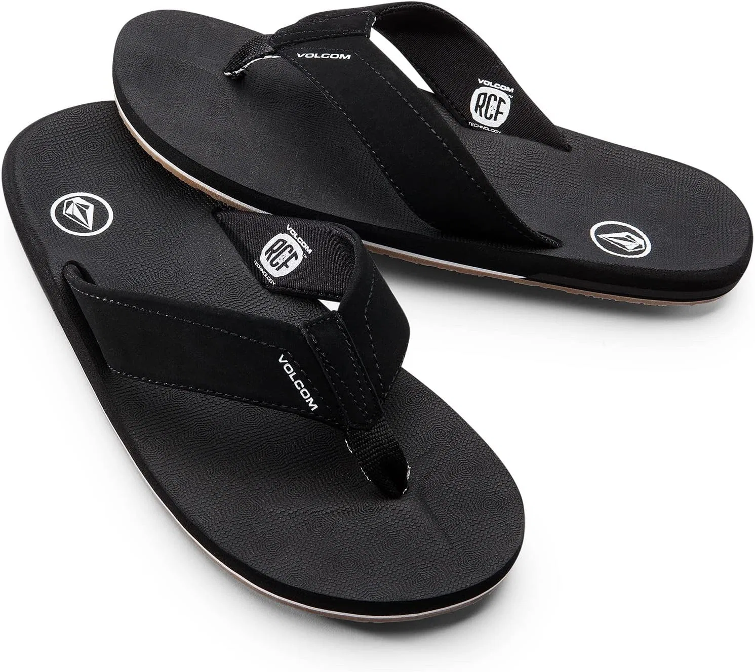 Мужские шлепанцы Volcom с откидной спинкой, Black