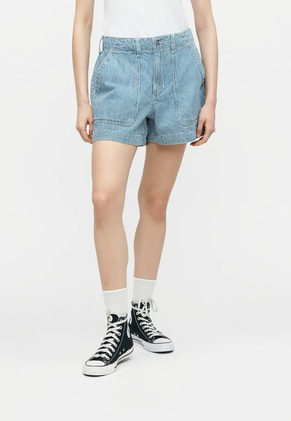 Джинсовые шорты в полоску Gap, Blue