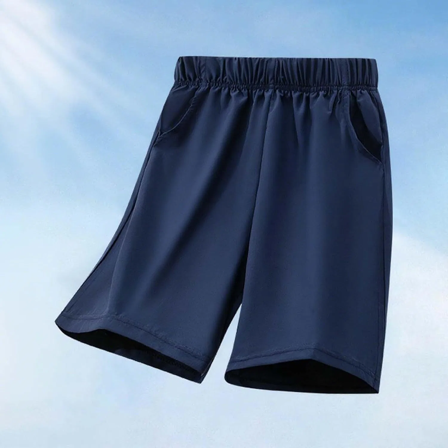 Шорты спортивные для мальчиков, быстросохнущие, с карманами, Navy — фото 4