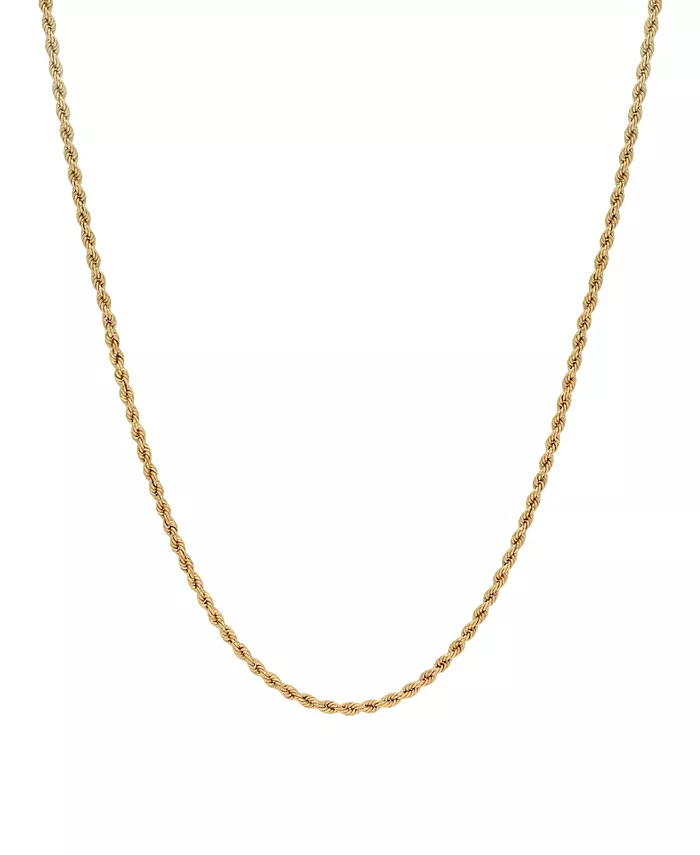 

Ожерелье-цепочка Rope Link длиной 22 дюйма (2,5 мм) из 18-каратного золота Macy's